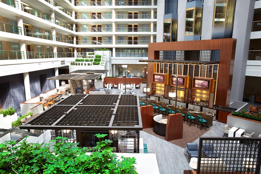 The District by Hilton Club atrium in Washington, D.C. 